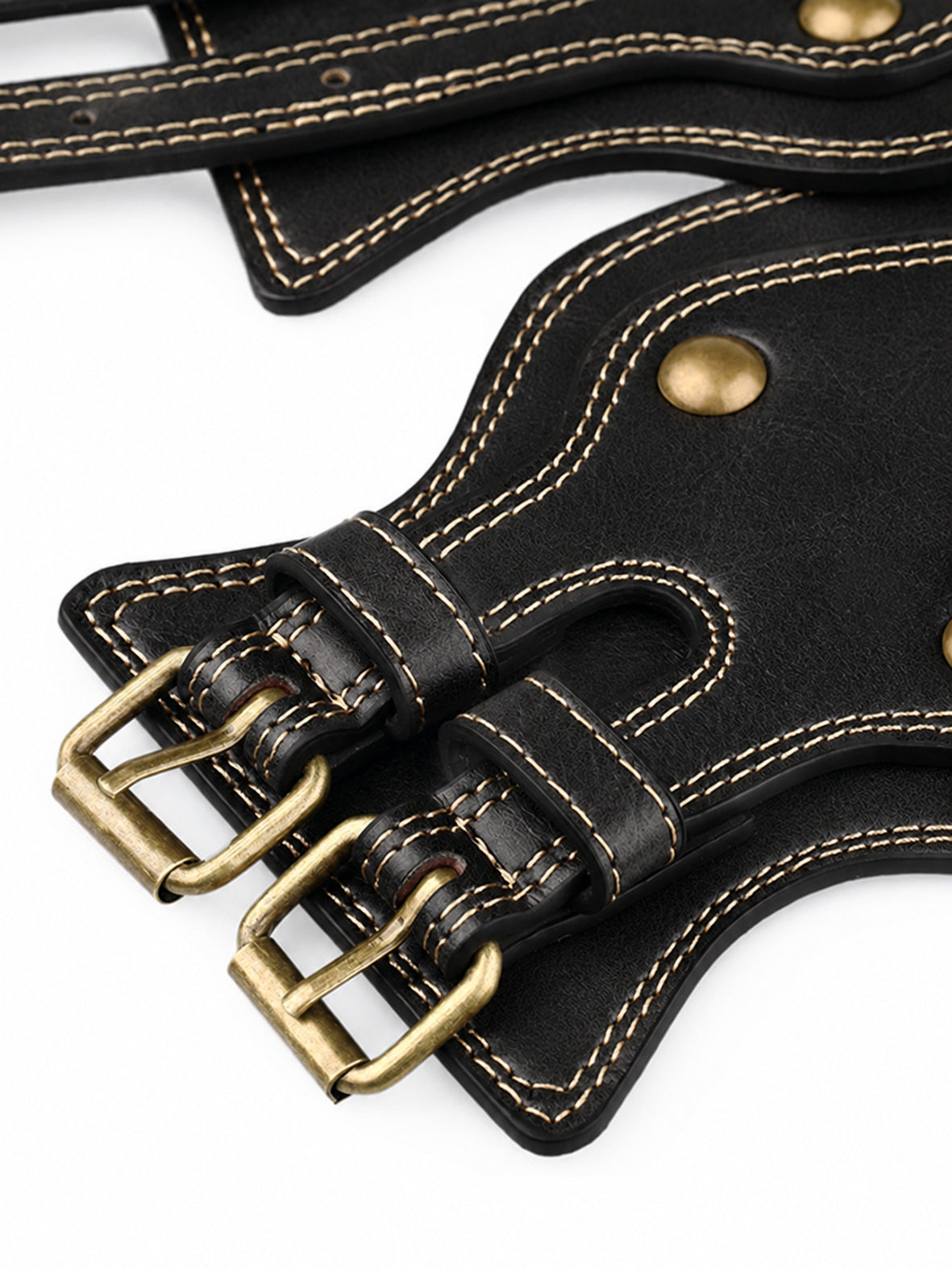 Waist belt with buckles